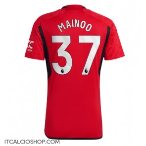 Manchester United Kobbie Mainoo #37 Prima Maglia 2023-24 Manica Corta